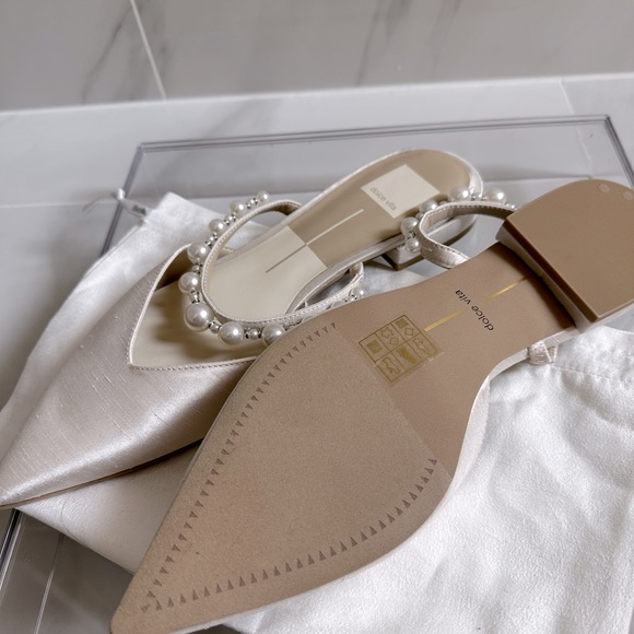 Dolce Vita pearl low heels size 8 - Picture 4 of 4